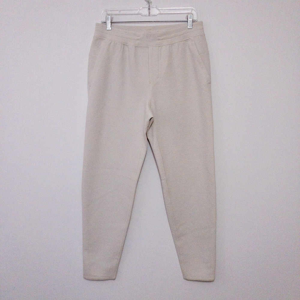 Lululemon Textured Spacer Classic Tapered Pants (31x28) Mens Medium Off-White